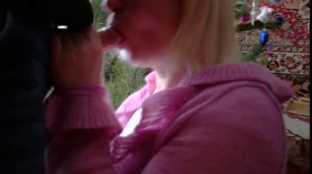 кончил в рот жене